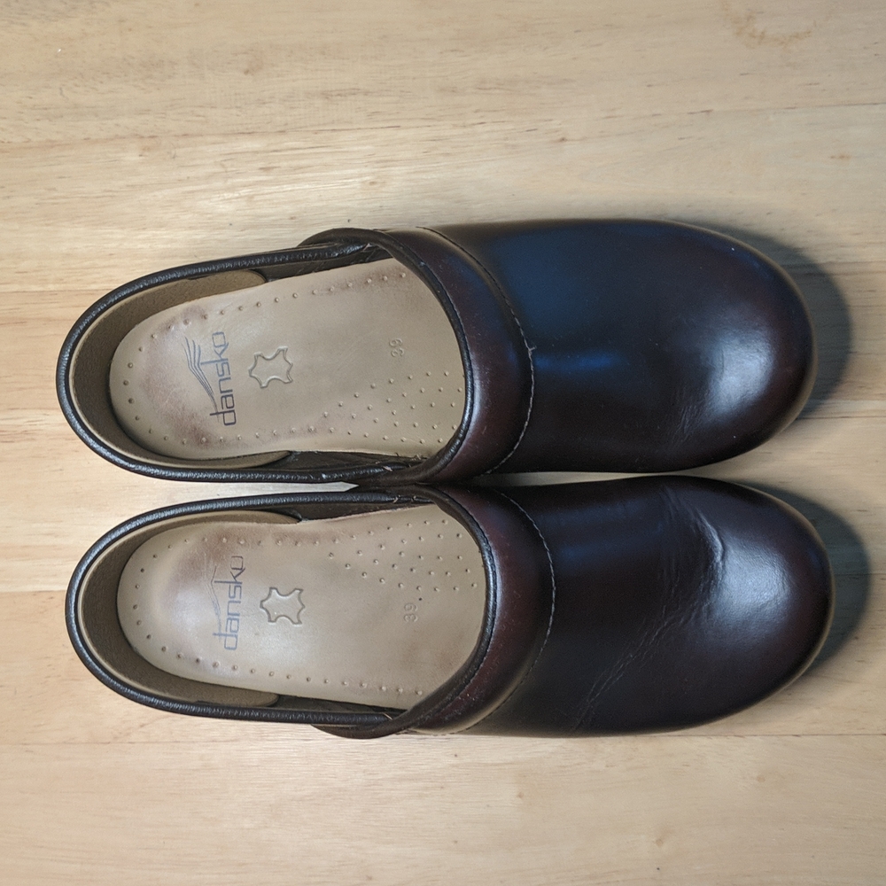 Dansko Brown Oiled Leather Clogs